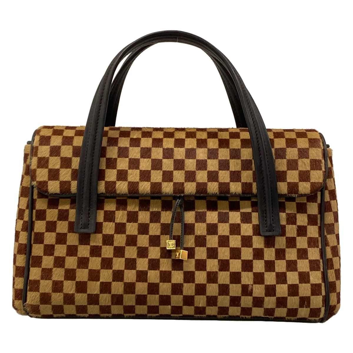 Louis Vuitton Handbag Damier Sauvage Lion Leather