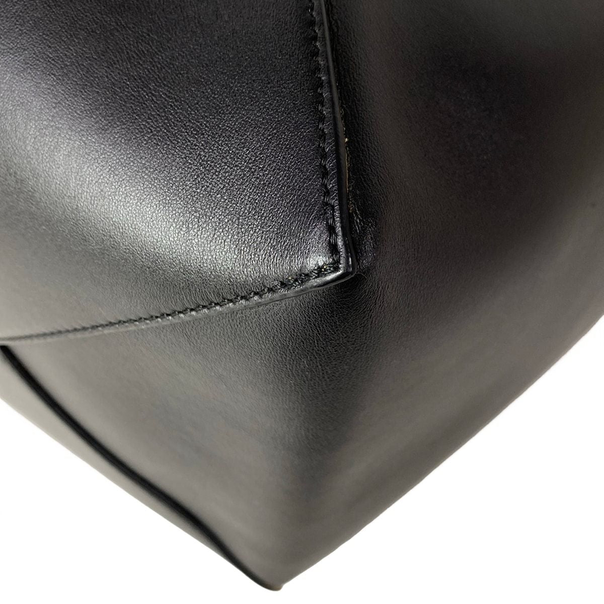 Loewe Tote Puzzle Fold Large Black Brown Warm Desert Leather — view 7