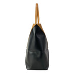 Loewe Tote Puzzle Fold Large Black Brown Warm Desert Leather — view 4