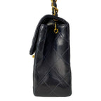 Chanel Shoulder Bag Mini Quilted Black Gold Chain Lambskin — view 4