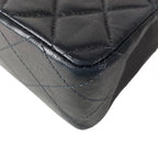 Chanel Shoulder Bag Mini Quilted Black Gold Chain Lambskin — view 7