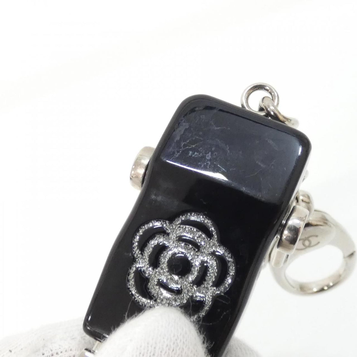 Chanel Key Holder Black Keychain — view 6