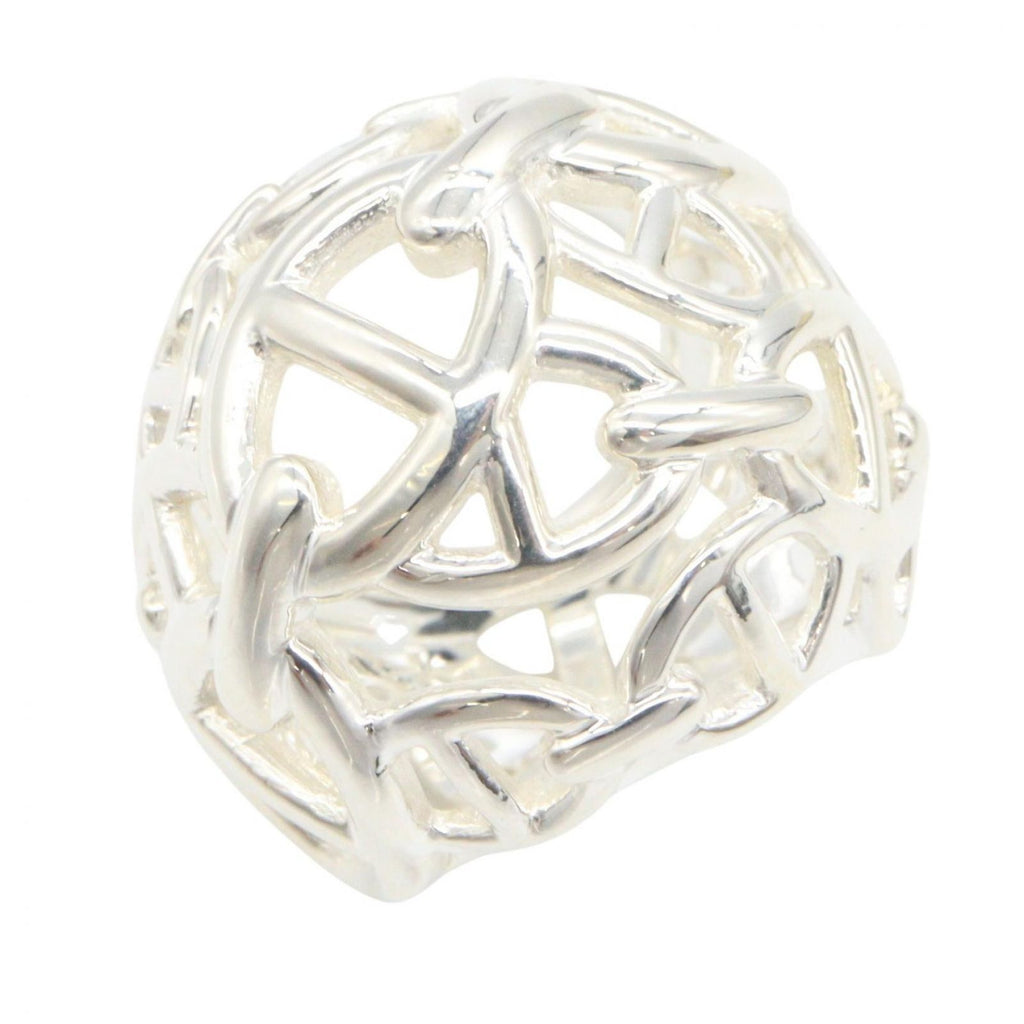 Hermes Ring Chaine D'ancre Enchainee TGM 925 Sterling Silver