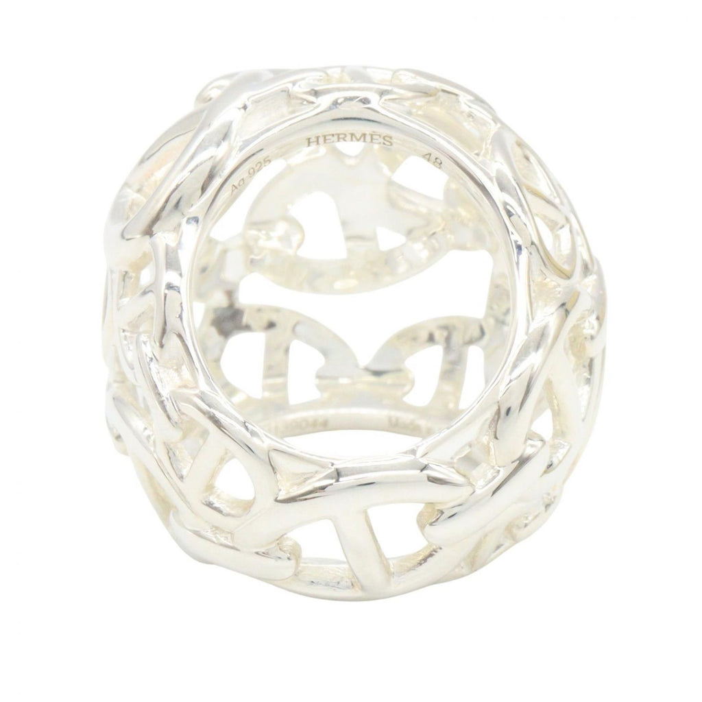 Hermes Ring Chaine D'ancre Enchainee TGM 925 Sterling Silver — view 3