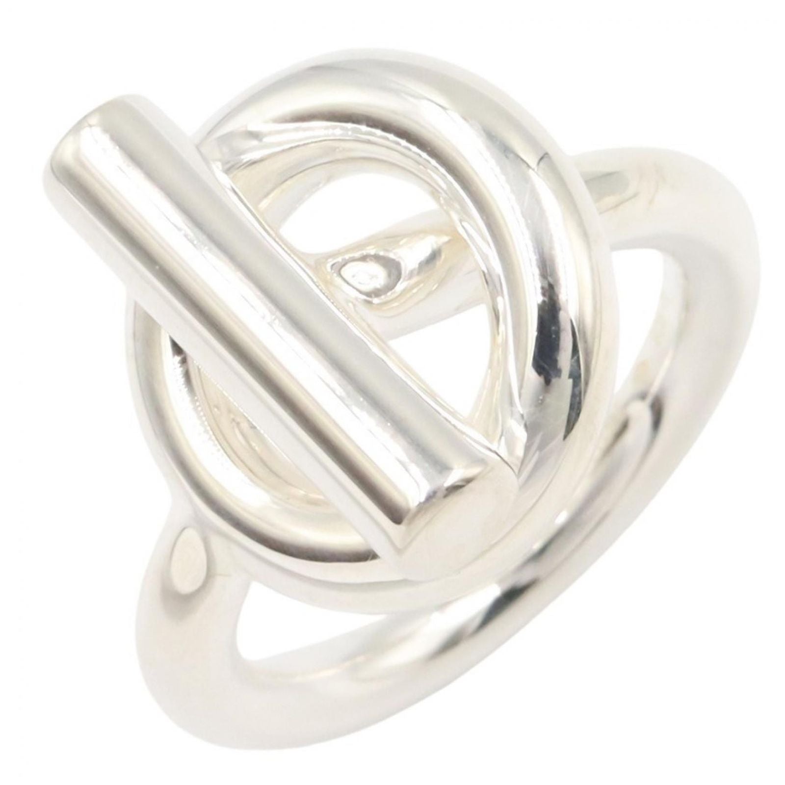 Hermes Ring Echappee MM 925 Sterling Silver