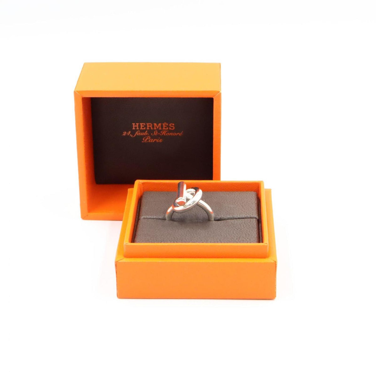 Hermes Ring Echappee MM 925 Sterling Silver — view 7