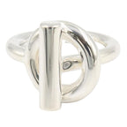 Hermes Ring Echappee MM 925 Sterling Silver — view 2