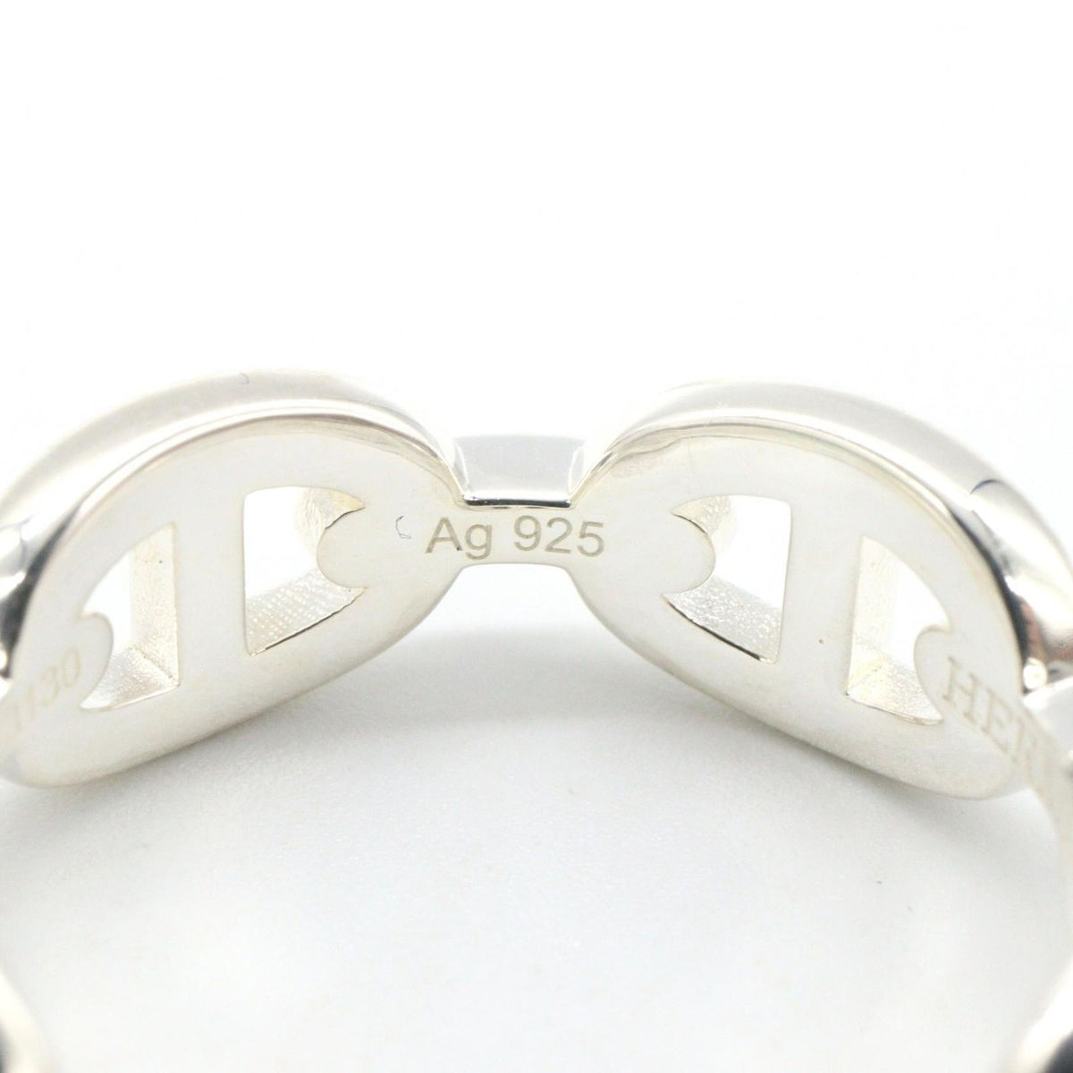 Hermes Ring Enchainee 925 Sterling Silver — view 6