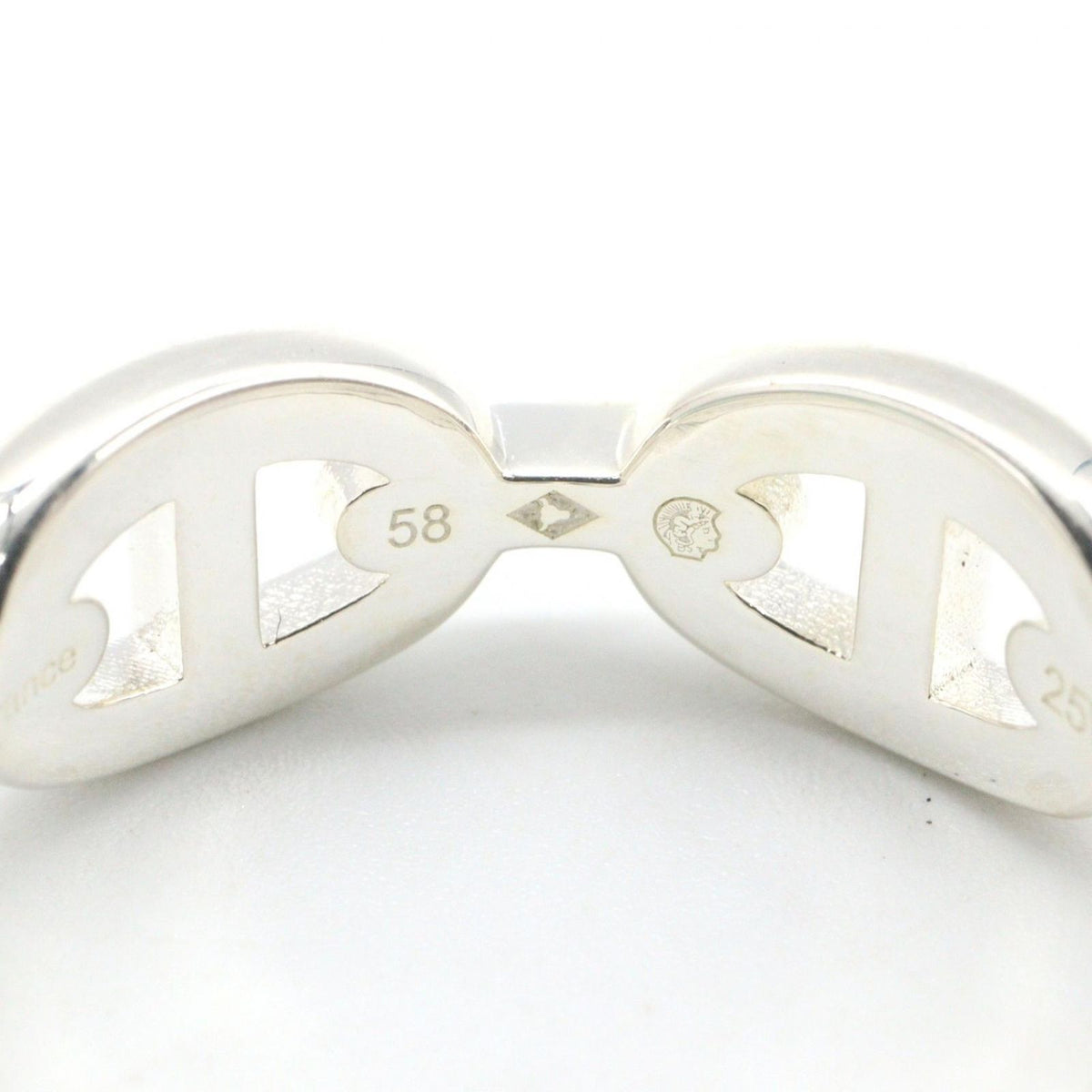 Hermes Ring Enchainee 925 Sterling Silver — view 5