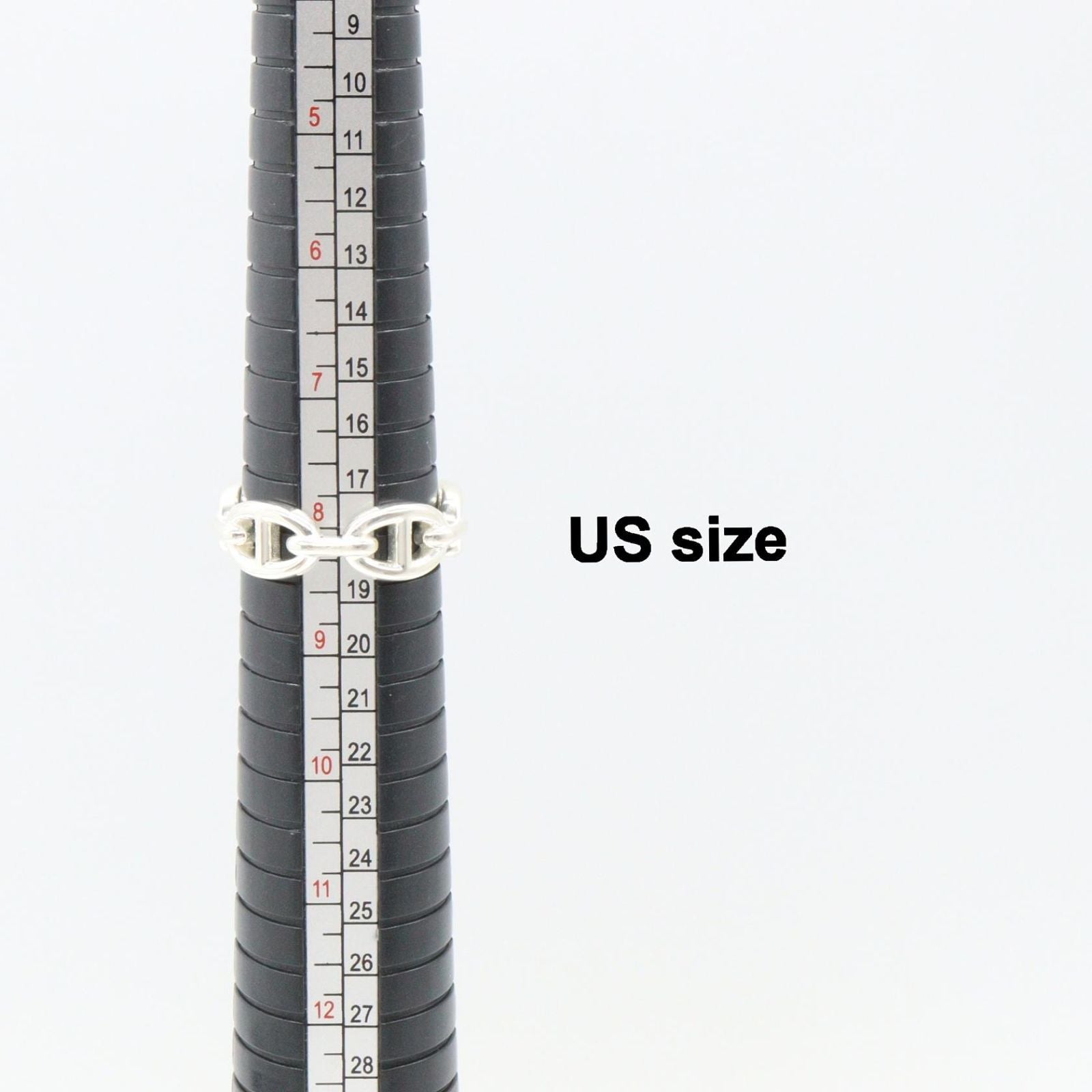 Hermes Ring Enchainee 925 Sterling Silver — view 8