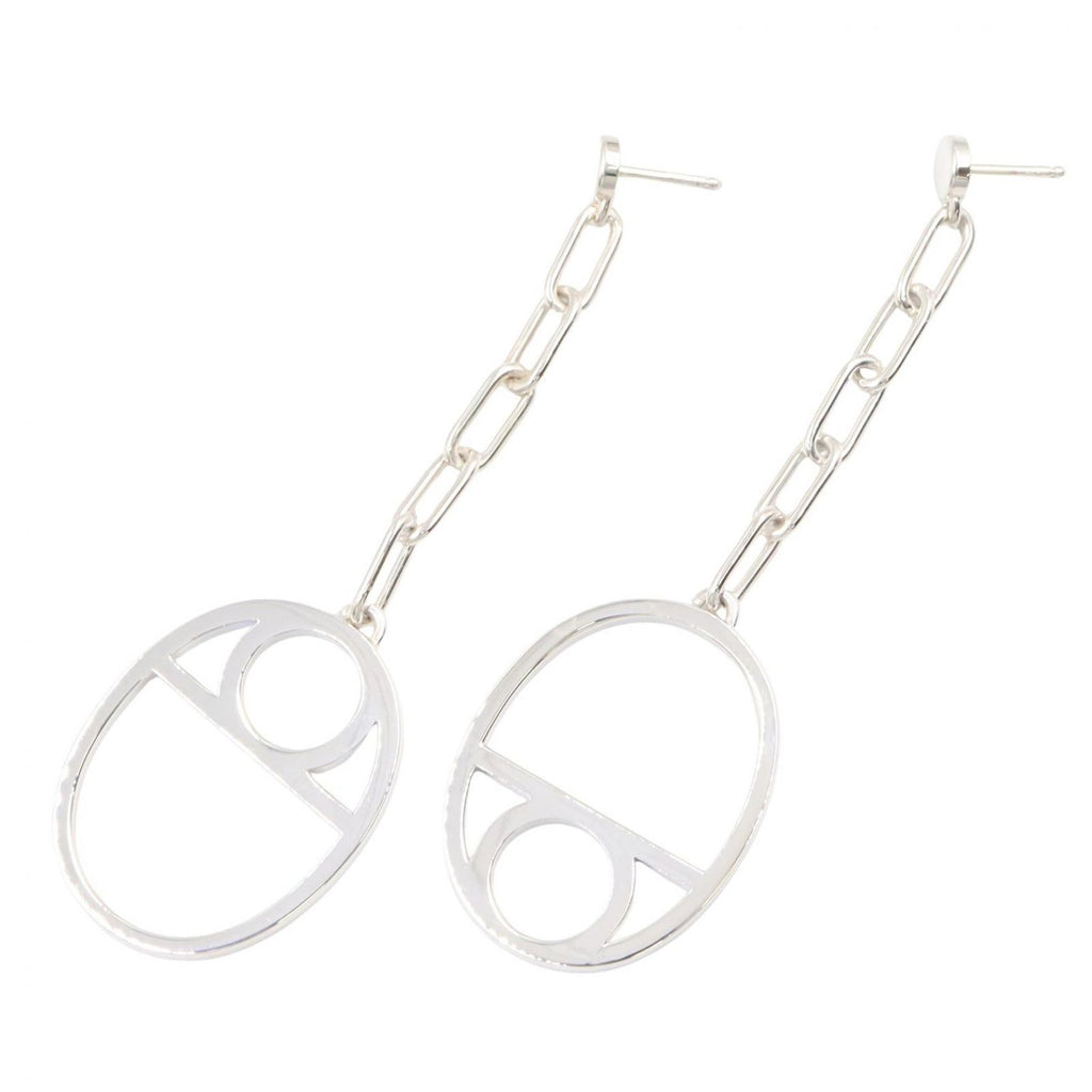 Hermes Earrings Chaine D'ancre Game 925 Sterling Silver — view 3