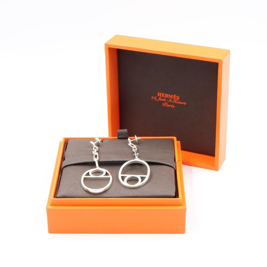 Hermes Earrings Chaine D'ancre Game 925 Sterling Silver — view 7