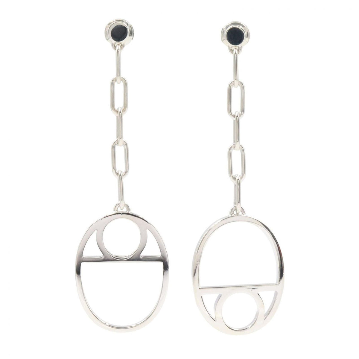 Hermes Earrings Chaine D'ancre Game 925 Sterling Silver