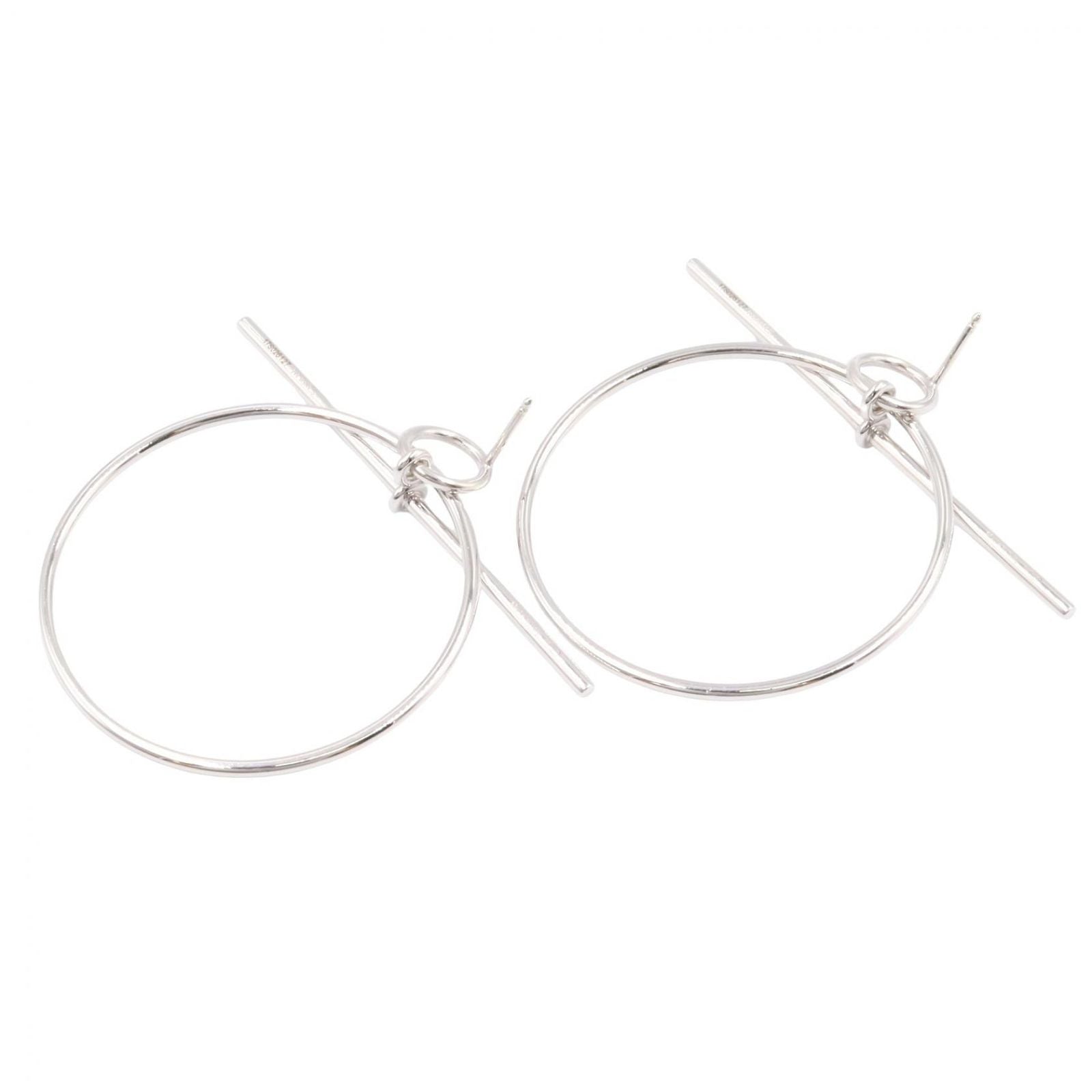 Hermes Earrings PM 925 Sterling Silver — view 3