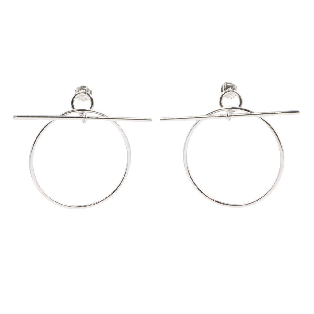 Hermes Earrings PM 925 Sterling Silver