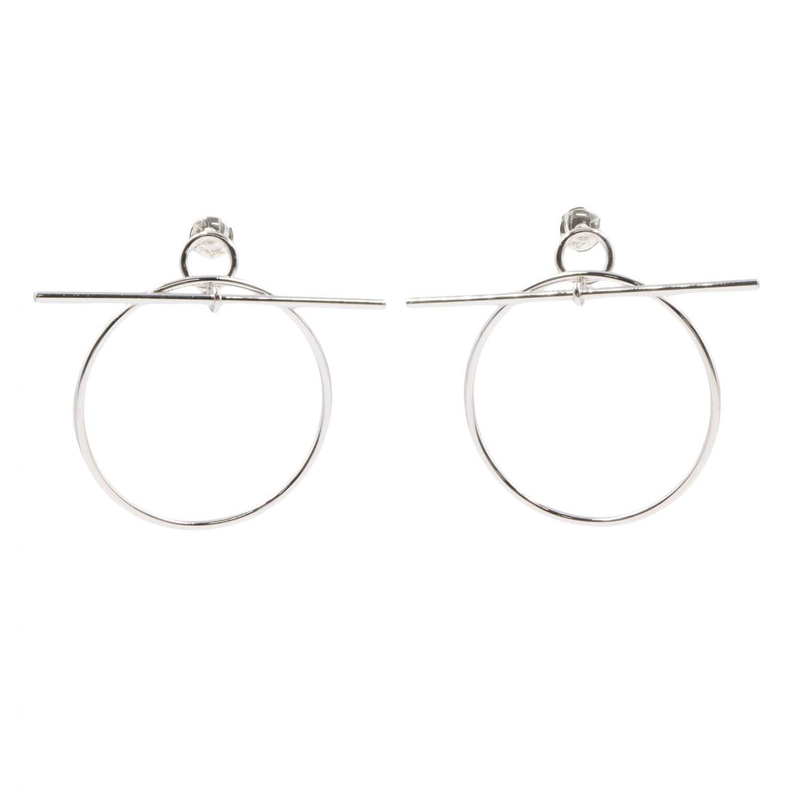 Hermes Earrings PM 925 Sterling Silver