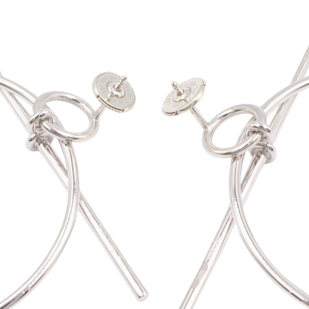 Hermes Earrings PM 925 Sterling Silver — view 2