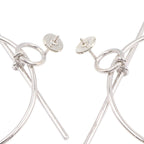 Hermes Earrings PM 925 Sterling Silver — view 2