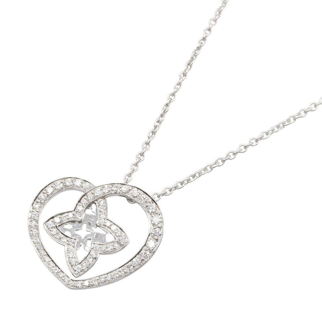 Louis Vuitton Necklace Pendentif Cool Diamond 43.5 18k White Gold
