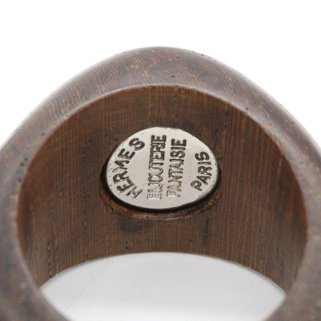 Hermes Ring Wood Silver — view 5