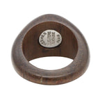 Hermes Ring Wood Silver — view 3