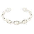 Hermes Bangle Chaine D'ancre Enchainee 925 Sterling Silver Bracelet