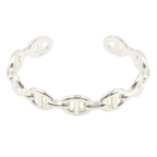 Hermes Bangle Chaine D'ancre Enchainee 925 Sterling Silver Bracelet