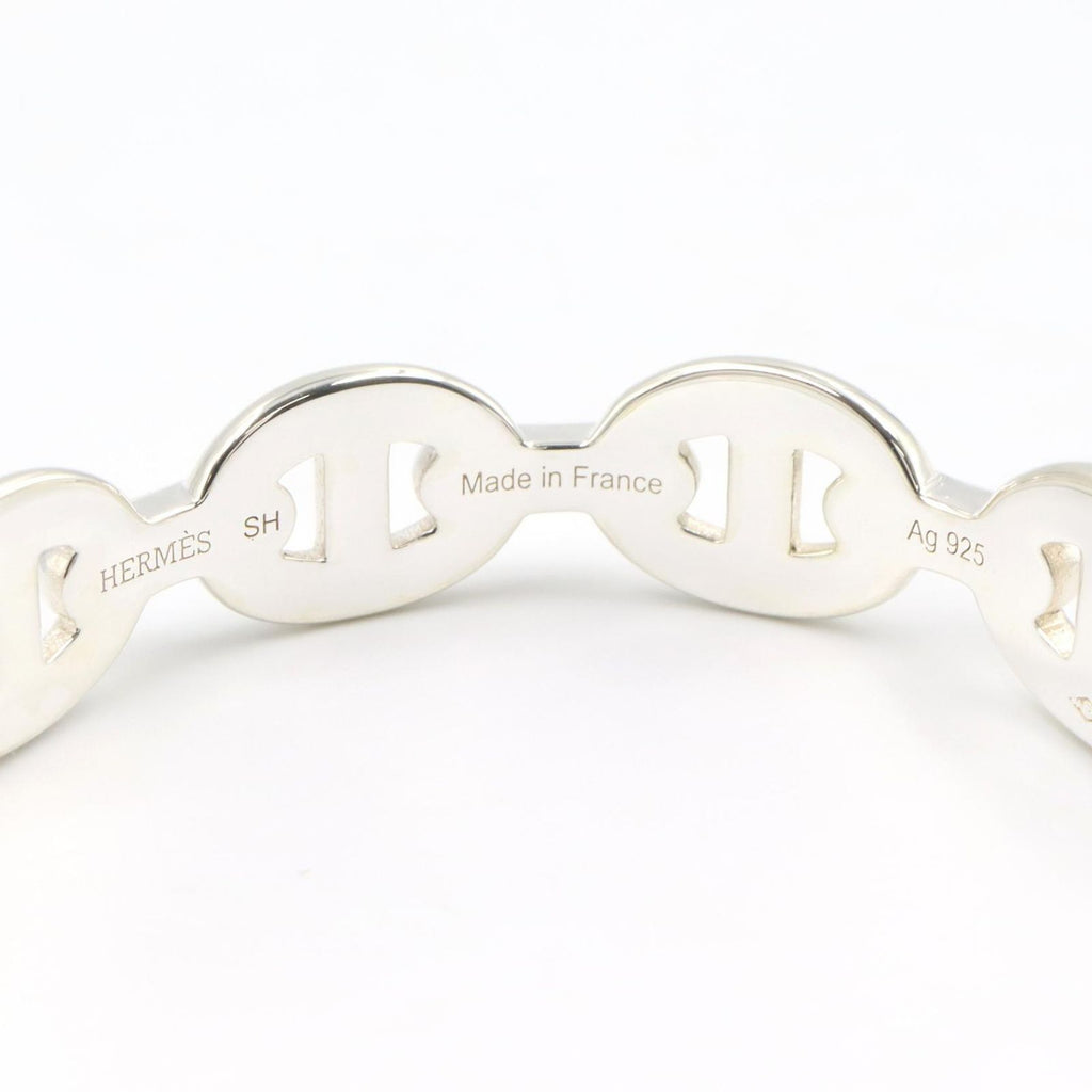 Hermes Bangle Chaine D'ancre Enchainee 925 Sterling Silver Bracelet — view 3
