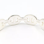 Hermes Bangle Chaine D'ancre Enchainee 925 Sterling Silver Bracelet — view 3