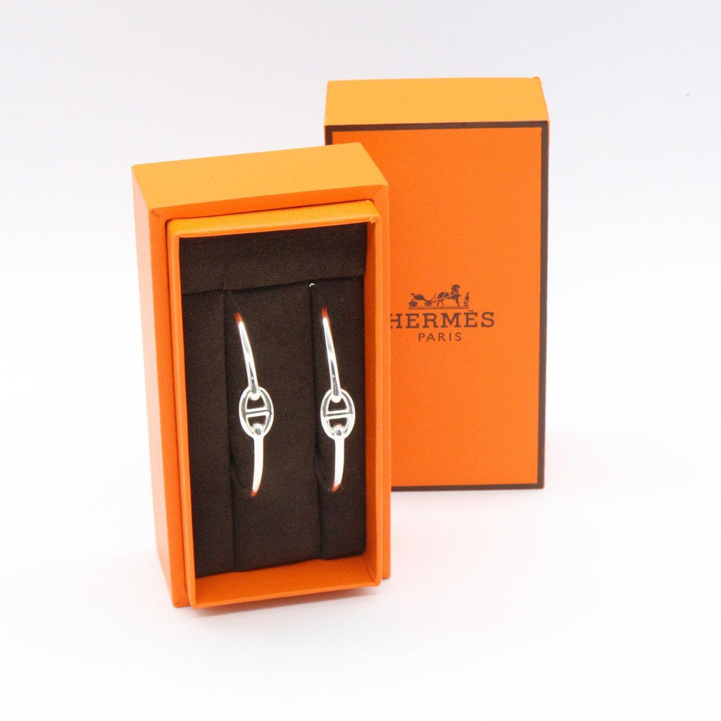 Hermes Earrings Chaine D'ancre Enchainee GM 925 Sterling Silver — view 7