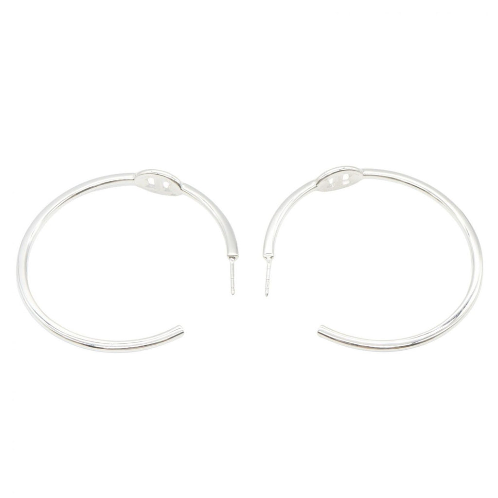 Hermes Earrings Chaine D'ancre Enchainee GM 925 Sterling Silver — view 3