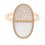 Hermes Ring Chaine D'ancre Verso MM Diamond Ceramic 18k Pink Gold — view 2