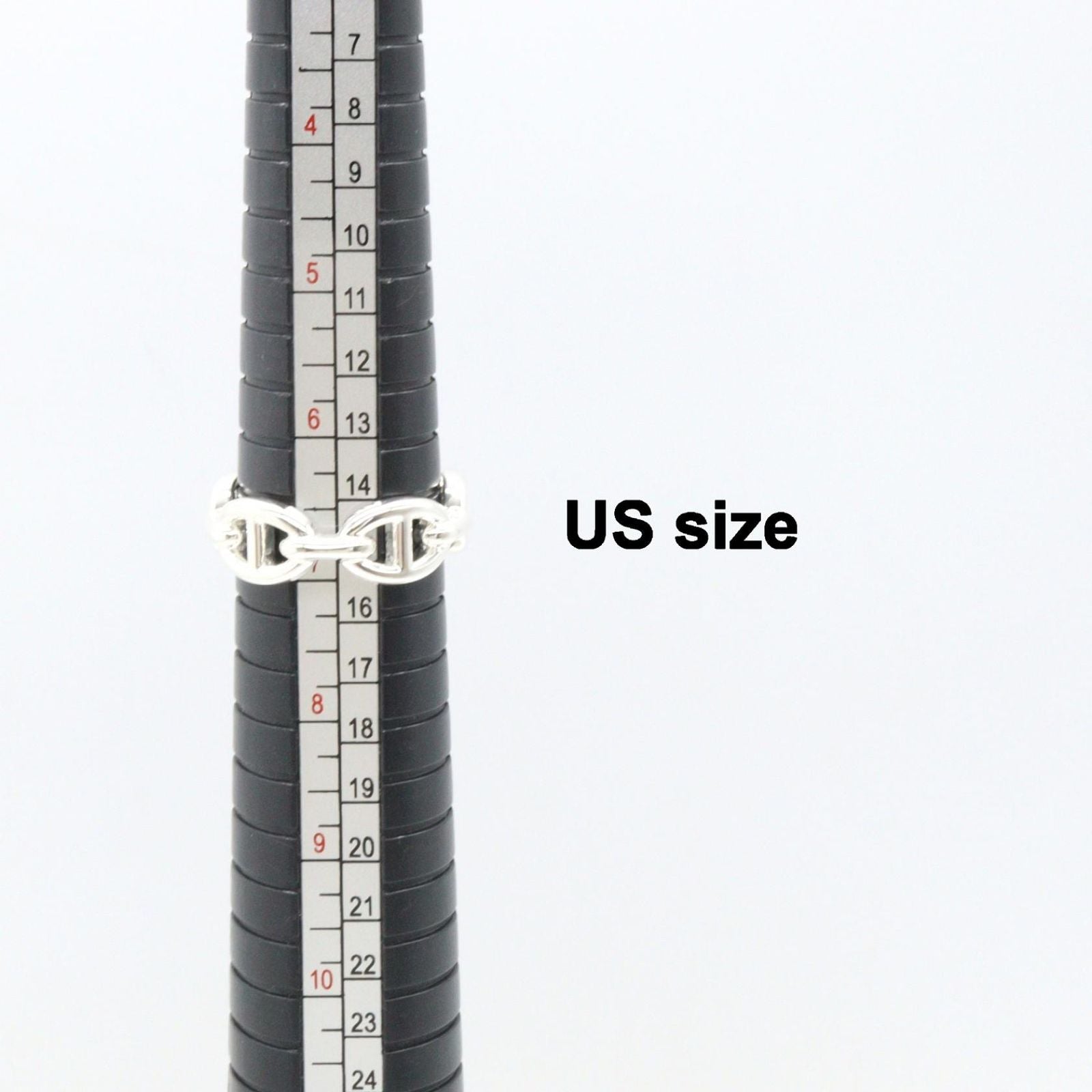 Hermes Ring Enchainee PM 925 Sterling Silver — view 8