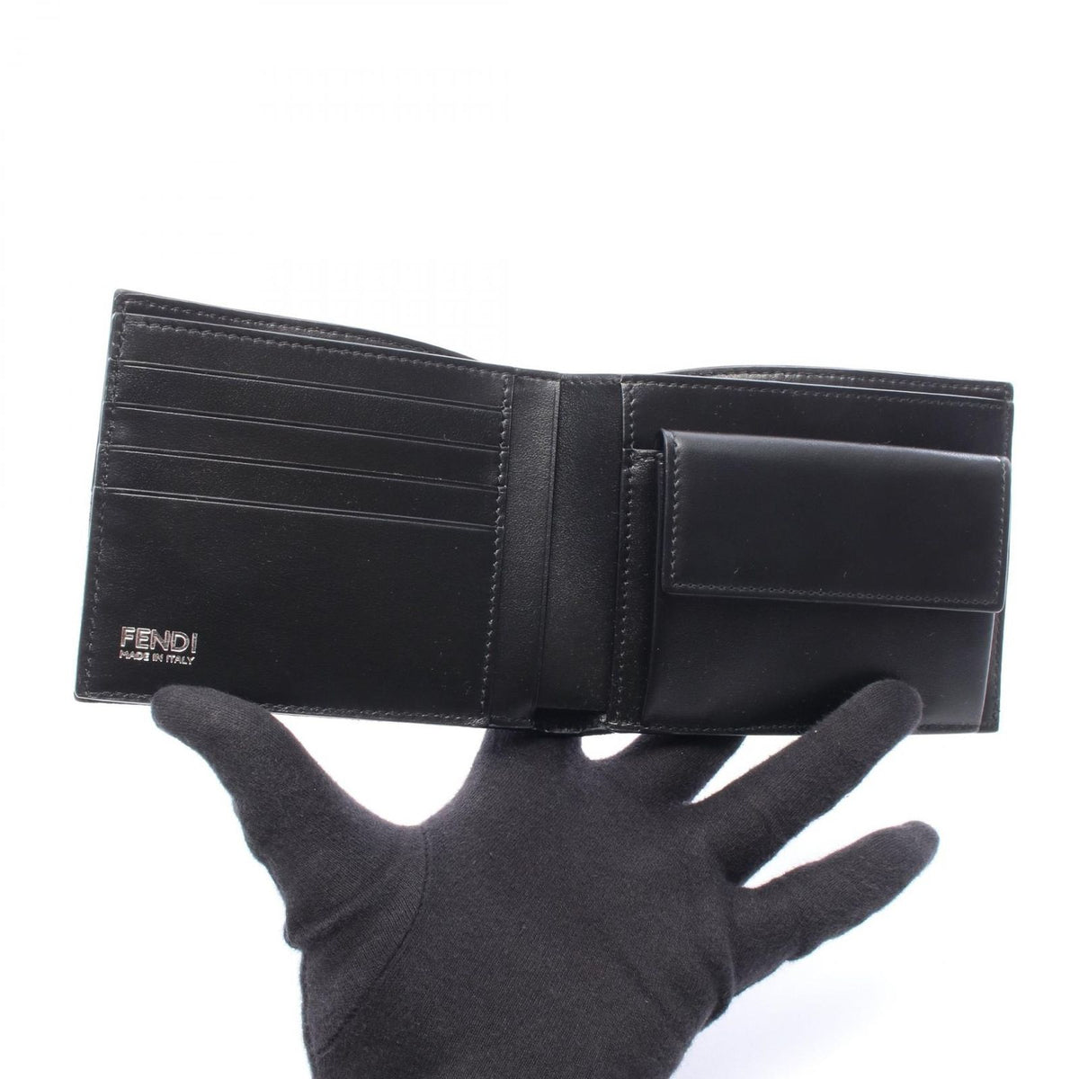 Fendi Bifold Wallet Zucca Canvas Leather — view 3