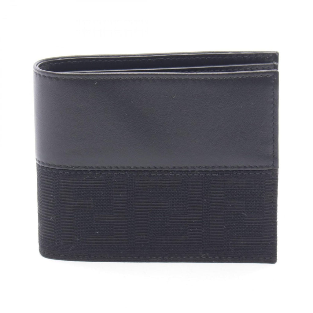Fendi Bifold Wallet Zucca Canvas Leather
