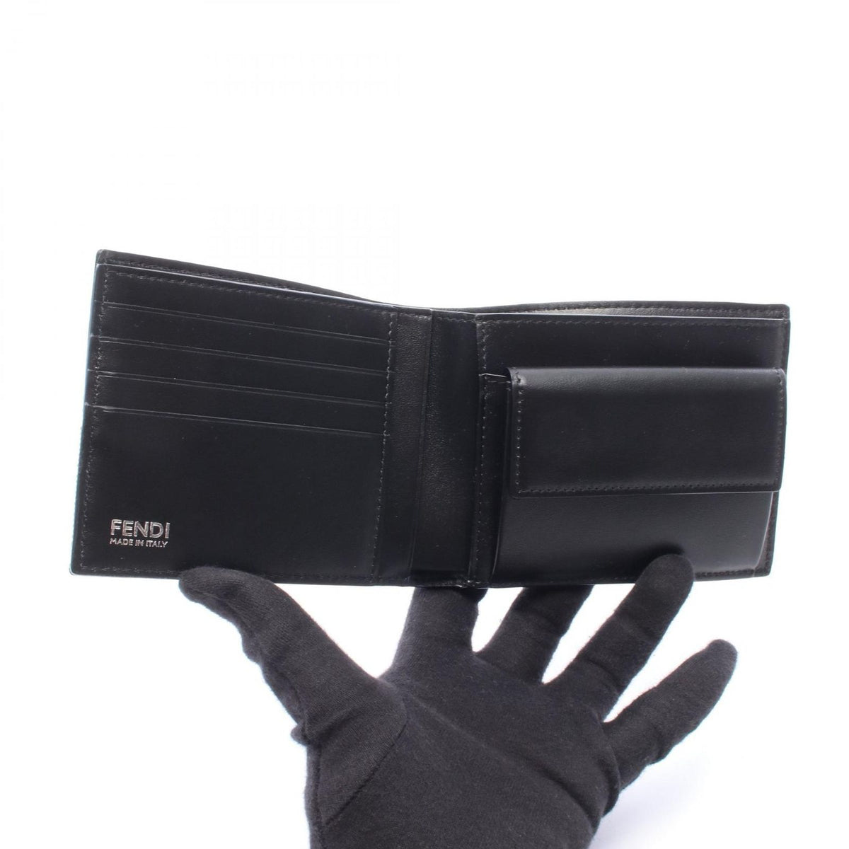 Fendi Bifold Wallet Zucca Canvas Leather — view 3