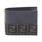 Fendi Bifold Wallet Zucca Canvas Leather