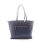 Fendi Tote Roll Medium Reversible Denim Leather — view 5