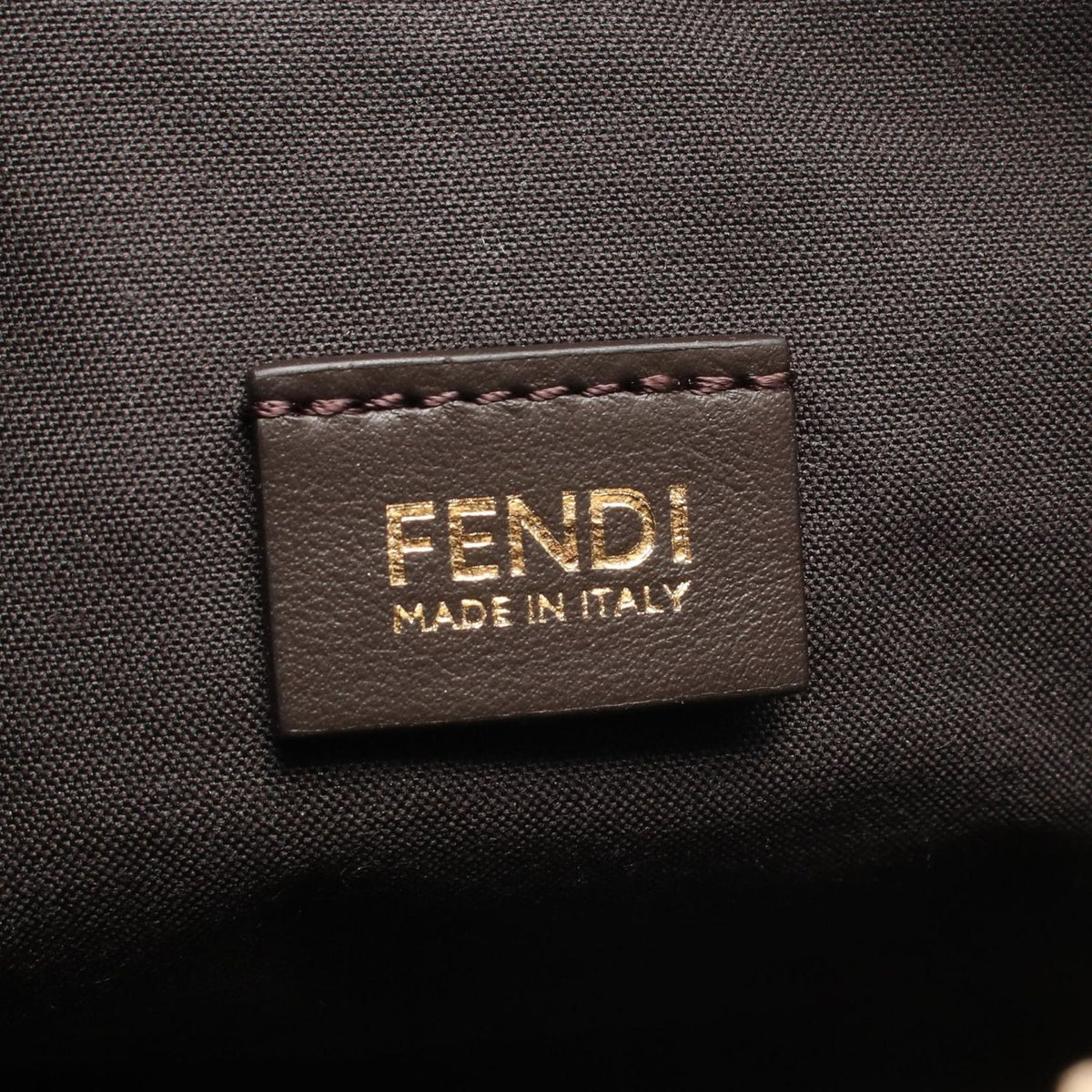 Fendi Shoulder Bag Zip Top Small Canvas Leather — view 4