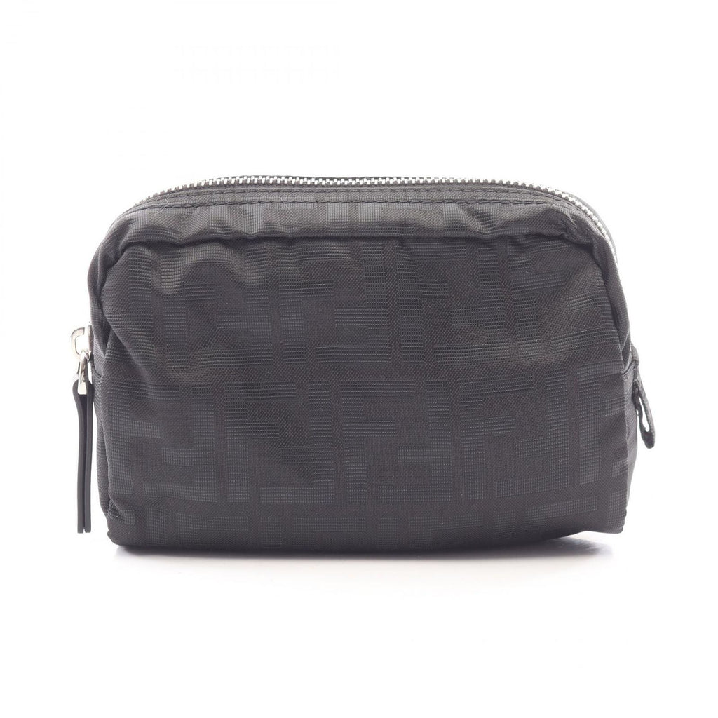 Fendi Pouch Zucca Canvas Leather
