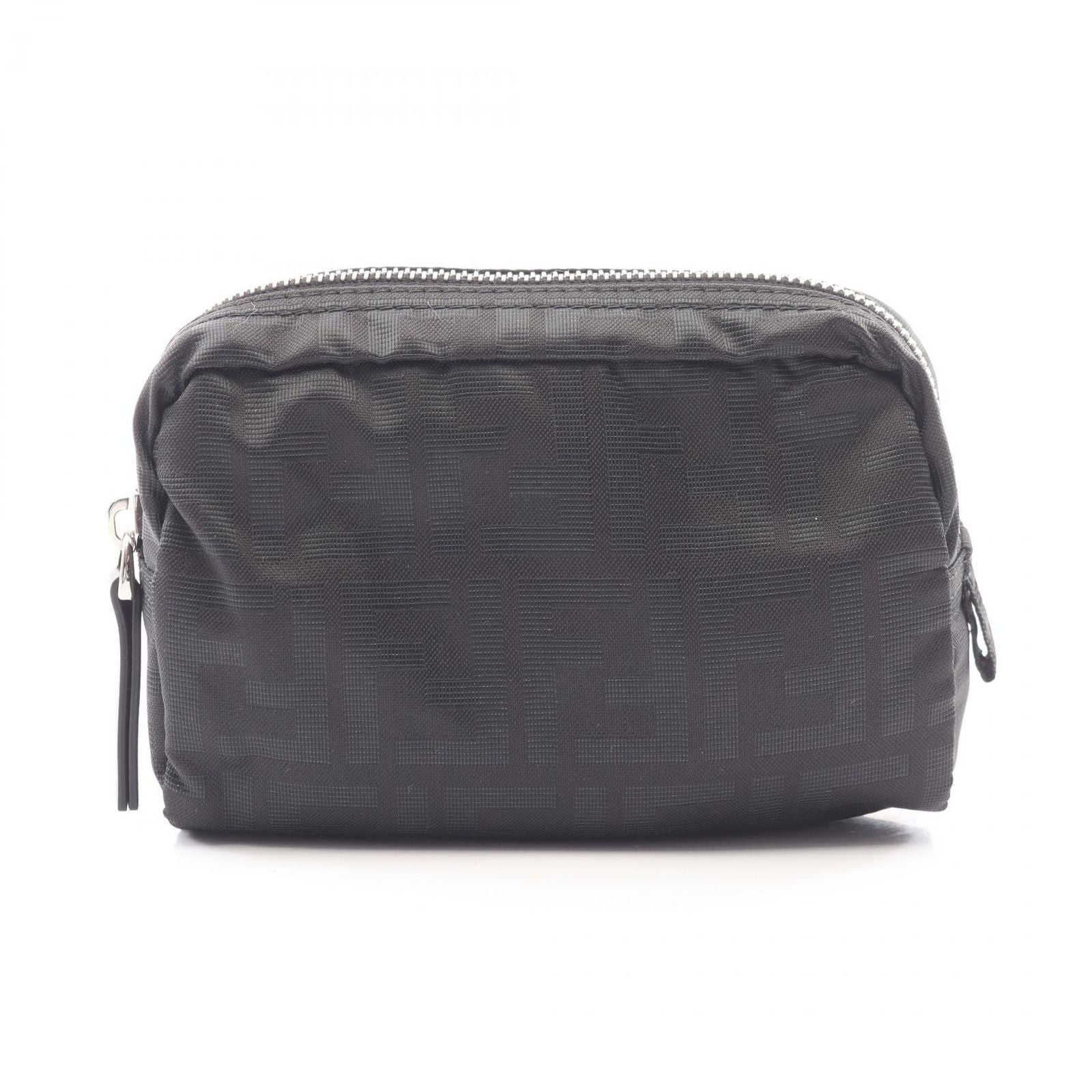 Fendi Pouch Zucca Canvas Leather