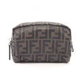Fendi Pouch Zucca Canvas Leather