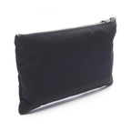 Prada Clutch Triangle Logo Nylon Leather — view 2