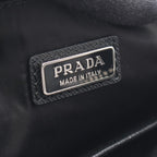 Prada Clutch Triangle Logo Nylon Leather — view 4