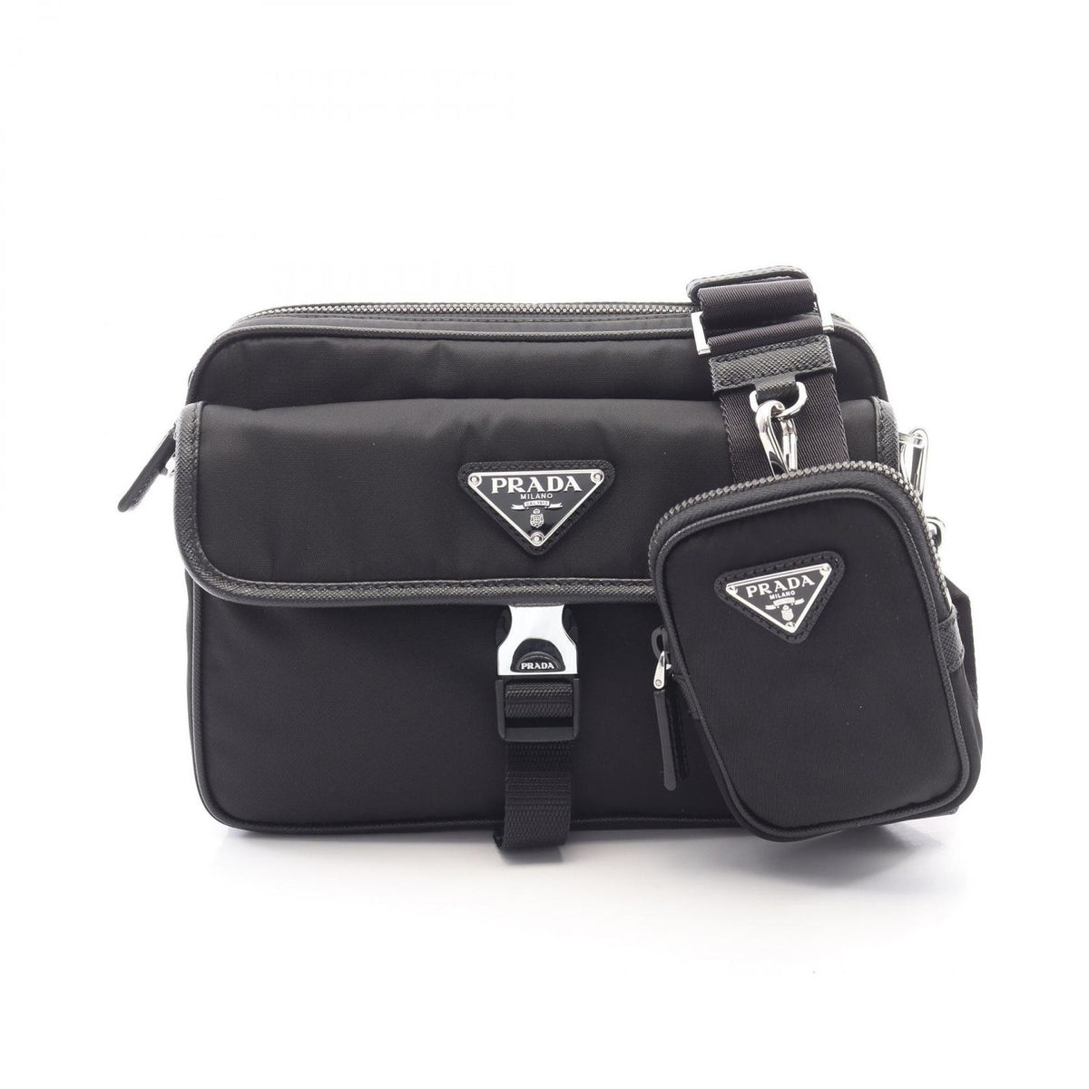 Prada Shoulder Bag Re-Nylon Saffiano Leather