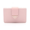 Prada Card Case Saffiano Tab Leather