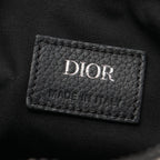 Dior Waist Bag Saddle Oblique Ivory Navy Canvas Leather Mini — view 4