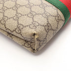 Gucci Shoulder Bag GG Supreme Web Stripe Flat Messenger Beige Brown Black — view 7