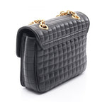 Celine Shoulder Bag C Small Black Leather C Chain — view 2