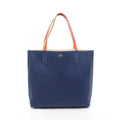 Hermes Tote Double Sens 36 Blue Saphir Nata Orange 36